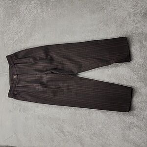 🎁5/$25 Vintage High Fashion Stripped Pants Womens Size 30 Pockets Belt Loops